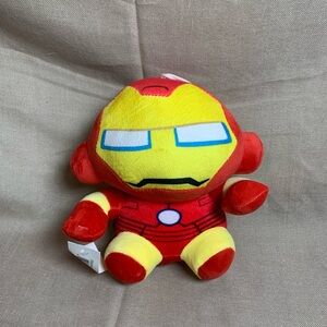 Kids Plush Superhero Toy - Red & Yellow Iron-Style Character